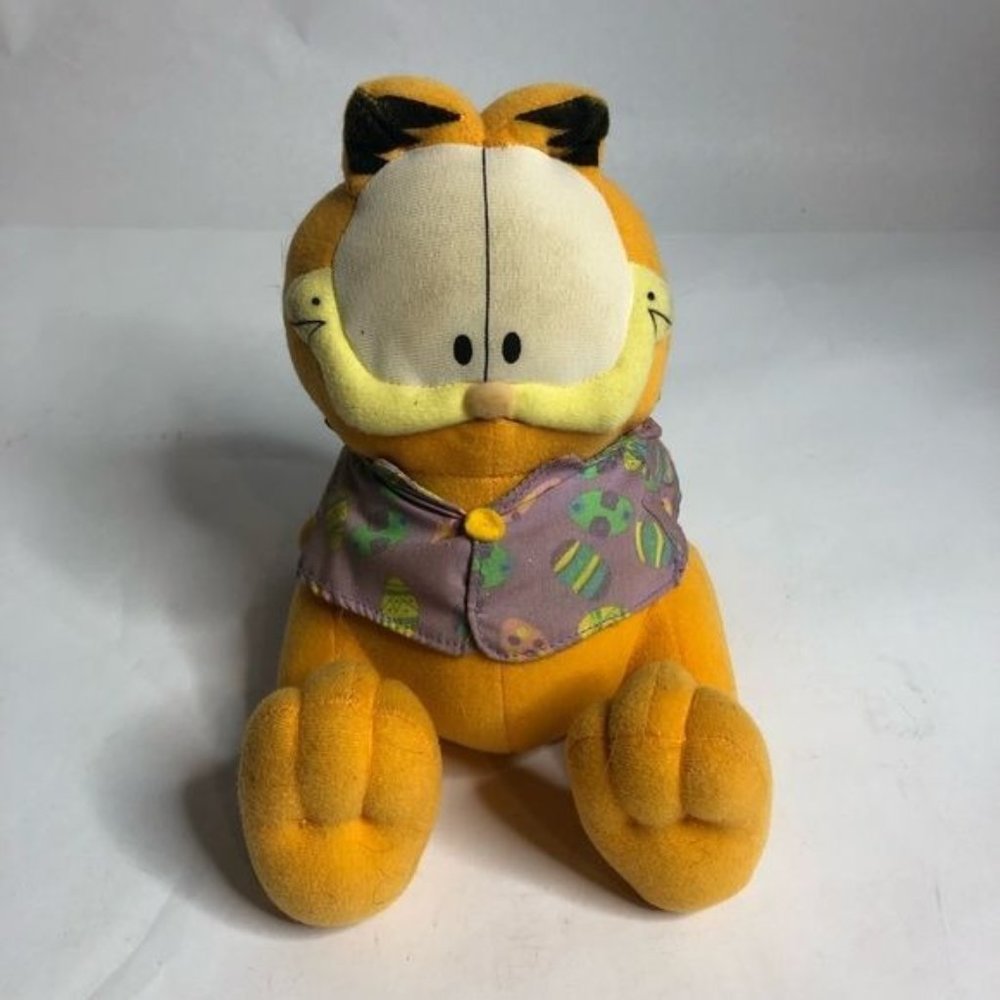 Garfield Orange Cat in Easter Egg Shirt‎ 6" Sitting Plush